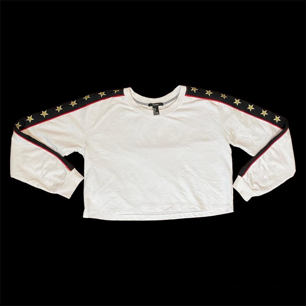 White Star Long Sleeve Crewneck Sweatshirt